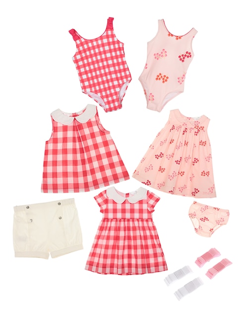 Conjunto rosas y cuadros Mon Caramel